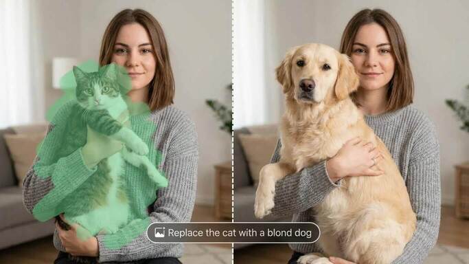 AI Replace preview animation